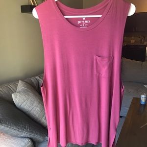 American Eagle Burgundy Tank